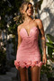 My Hot Shot Mini Dress - Salmon | Sage and Paige AUS.