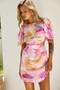 Petals And Wind Mini Dress - Pink Multi | Sage and Paige AUS.