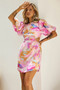 Petals And Wind Mini Dress - Pink Multi | Sage and Paige AUS.