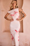 Roseberry Kiss Midi Dress - Coral | Sage and Paige AUS.