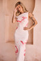 Roseberry Kiss Midi Dress - Coral | Sage and Paige AUS.