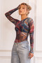 Juniper Bodysuit - Blue Multi | Sage and Paige AUS.