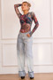 Juniper Bodysuit - Blue Multi | Sage and Paige AUS.