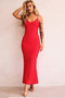 Thelma Maxi Dress - Red | Sage and Paige AUS.
