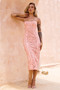 Styling Melody Lace Midi Dress - Peach | Sage and Paige AUS.