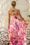 Nightcap Maxi Dress - Pink Multi | Sage and Paige AUS.