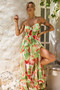 Nightcap Maxi Dress - Green Multi | Sage and Paige AUS.