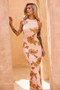 Siren Maxi Dress - Apricot | Sage and Paige AUS.