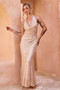 You Wish Sequin Maxi Dress - Gold | Sage and Paige AUS.
