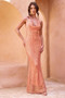You Wish Sequin Maxi Dress - Orange | Sage and Paige AUS.