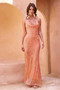 You Wish Sequin Maxi Dress - Orange | Sage and Paige AUS.