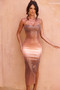 So Lively Midi Dress - Brown Multi | Sage and Paige AUS.