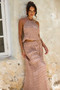 Seraphina Maxi Skirt - Taupe | Sage and Paige AUS.