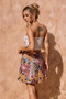 Cabo Mini Skirt - Black Multi | Sage and Paige AUS.
