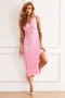 Starting Line Knit Midi Dress - Pink | Sage and Paige AUS.