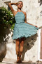 Precious Ruffle Mini Dress - Sage | Sage and Paige AUS.