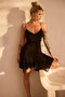 Coconico Beaded Mini Dress - Black |  Sage and Paige USA.