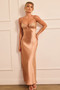 Aurora Crystal Maxi Dress - Copper