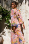 Sunflare Maxi Dress - Pink Multi