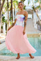 All Day Long Maxi Dress - Peach Multi