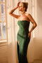 Starlit Baby Midi Dress - Forest Green