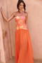 Sunset Breeze Maxi Dress - Tangerine