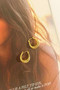 Solstice Crest Earrings - Gold