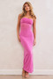 Montana Curve Maxi Dress - Pink