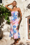 Malibu Surf Midi Dress - Multi