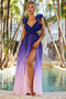 At Last Maxi Dress - Navy Pink