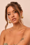 Molten Loop Earrings - Gold