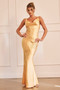 Serein Drape Maxi Dress - Orange