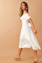 Swing Dancin' Midi Dress - Off White | Sage and Paige AUS.