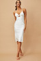 Florence Midi Dress - White | Sage and Paige AUS.