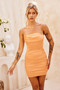 Dare You Mini Dress - Orange | Sage and Paige AUS.