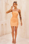 Dare You Mini Dress - Orange | Sage and Paige AUS.