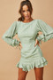 Lost Love Mini Dress - Sage | Sage and Paige AUS.