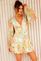 Mystify Mini Dress - Yellow Multi | Sage and Paige AUS.