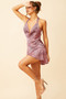 Monica Satin Dress - Pink Leopard | Sage and Paige AUS.