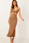 Lita Midi Dress - Mocha | Sage and Paige AUS.