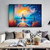 Hand Painted Oil Painting Abstract Coastal Landscape Oil Painting On Canvas Large Wall Art Original Lighthouse Painting Sunset Painting Custom Painting Home Decor
