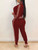 Tracksuits Women Elegant Two-Pieces Suit Sets Female Stylish Plus Size Greek Fret Print Coat & Pant Zip Sets Joggers Women