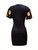 Vintage Floral Print Dress, Casual V Neck Short Sleeve Bag Hip Dress, Women's Clothing
