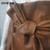 Women's Lace-up Pu Leather Shorts High Waist Wide Leg Short Pockets Elegant Lady Bottoms 2021 Autumn Casual New Fashion Short