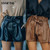 Women's Lace-up Pu Leather Shorts High Waist Wide Leg Short Pockets Elegant Lady Bottoms 2021 Autumn Casual New Fashion Short