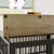 Furniture style dog crate wrought iron frame door with side openings, Grey, 43.3''W x 29.9''D x 33.5''H.