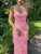 Hugcitar Flower Print Slip Sleeveless Backless Slim Sexy Maxi Dress 2022 Spring Women Elegant Streetwear Party Clothing Concise