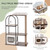 47 Inch Tall Cat Tree Tower Top Perch Cat Bed with Metal Frame