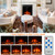 22.5 Inch Electric Fireplace Insert Freestanding and Recessed Heater