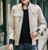 Mens Military Style Stand Collar Jacket